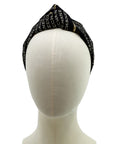 Chanel scarf knot headband in Black and White