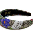 Silk Alice Headband Made from Gucci GG Floral Scarf