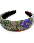 Silk Alice Headband Made from Gucci GG Floral Scarf