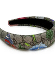 Silk Alice Headband Made from Gucci GG Floral Scarf