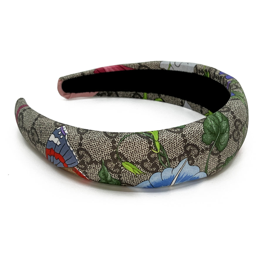 Silk Alice Headband Made from Gucci GG Floral Scarf