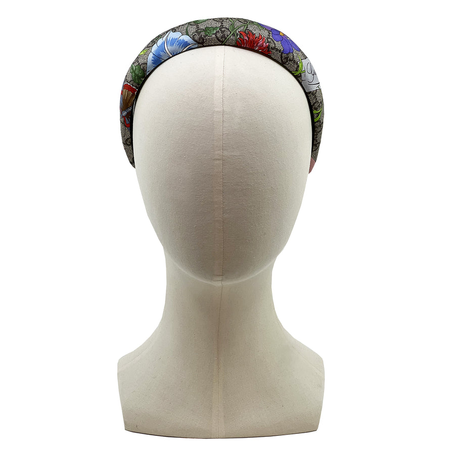 Silk Alice Headband Made from Gucci GG Floral Scarf