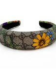 Silk Alice Headband Made from Gucci GG Floral Scarf