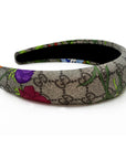 Silk Alice Headband Made from Gucci GG Floral Scarf