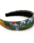 Silk Alice Headband Made from Gucci GG Floral Scarf