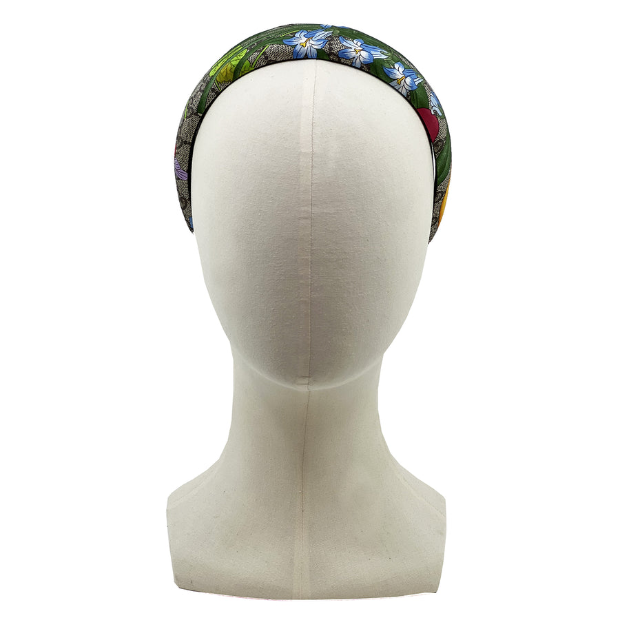 Silk Alice Headband Made from Gucci GG Floral Scarf