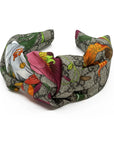 Silk Knot Headband Made from Gucci GG Floral Scarf