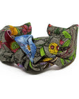 Silk Knot Headband Made from Gucci GG Floral Scarf