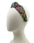 Silk Knot Headband Made from Gucci GG Floral Scarf