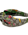 Silk Knot Headband Made from Gucci GG Floral Scarf