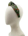 Silk Knot Headband Made from Gucci GG Floral Scarf