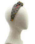 Silk Knot Headband Made from Gucci GG Floral Scarf