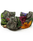 Silk Knot Headband Made from Gucci GG Floral Scarf