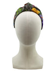 Silk Knot Headband Made from Gucci GG Floral Scarf