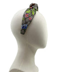 Silk Knot Headband Made from Gucci GG Floral Scarf