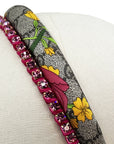 Silk Laying Headband Set Made from Gucci GG Floral Scarf