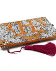 Hermes Mosaique au 24 silk clutch purse