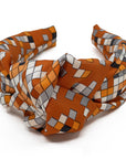 Hermes Mosaique au 24 silk knot scarf headband