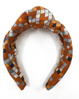 Hermes Mosaique au 24 silk knot scarf headband