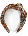 Hermes Mosaique au 24 silk side knot scarf headband