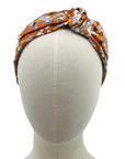 Hermes Mosaique au 24 silk side knot scarf headband