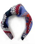 Hermes Paperoles Silk Scarf Upcycled Knot Headband