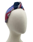 Hermes Paperoles Silk Scarf Upcycled Knot Headband