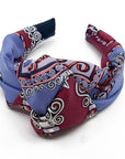 Hermes Paperoles Silk Scarf Upcycled Knot Headband