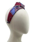 Hermes Paperoles Silk Scarf Upcycled Knot Headband