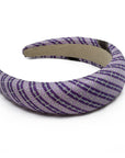 Purple H Stirrups Classic Padded Alice Headband #1