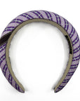 Purple H Stirrups Classic Padded Alice Headband #1