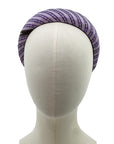 Purple H Stirrups Classic Padded Alice Headband #1