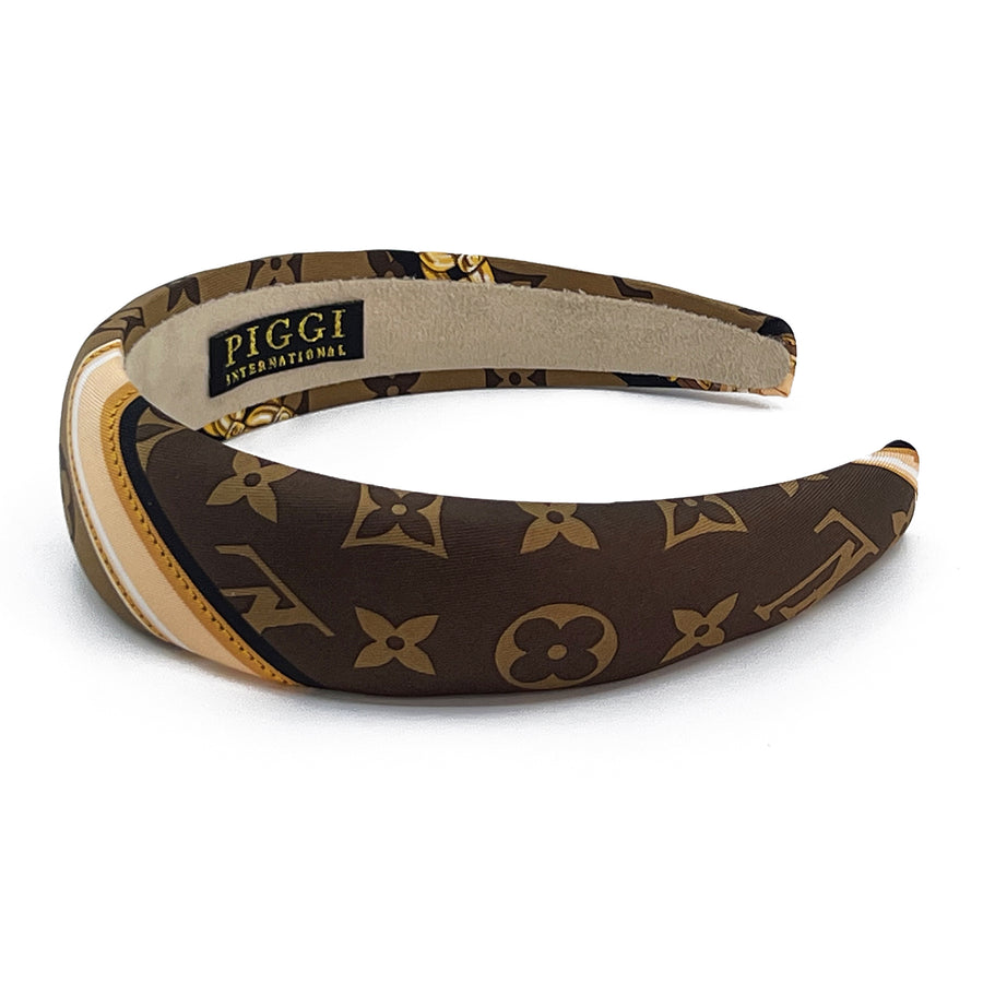 Alice Headband Made from LV Confidential Silk Scarf