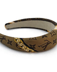 Alice Headband Made from LV Confidential Silk Scarf