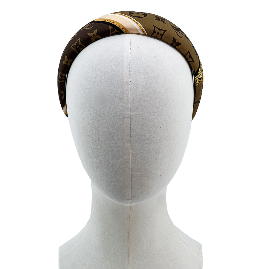 Alice Headband Made from LV Confidential Silk Scarf