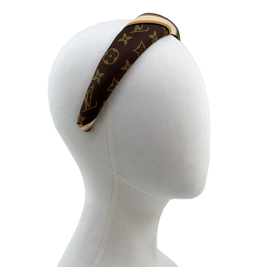 Alice Headband Made from LV Confidential Silk Scarf