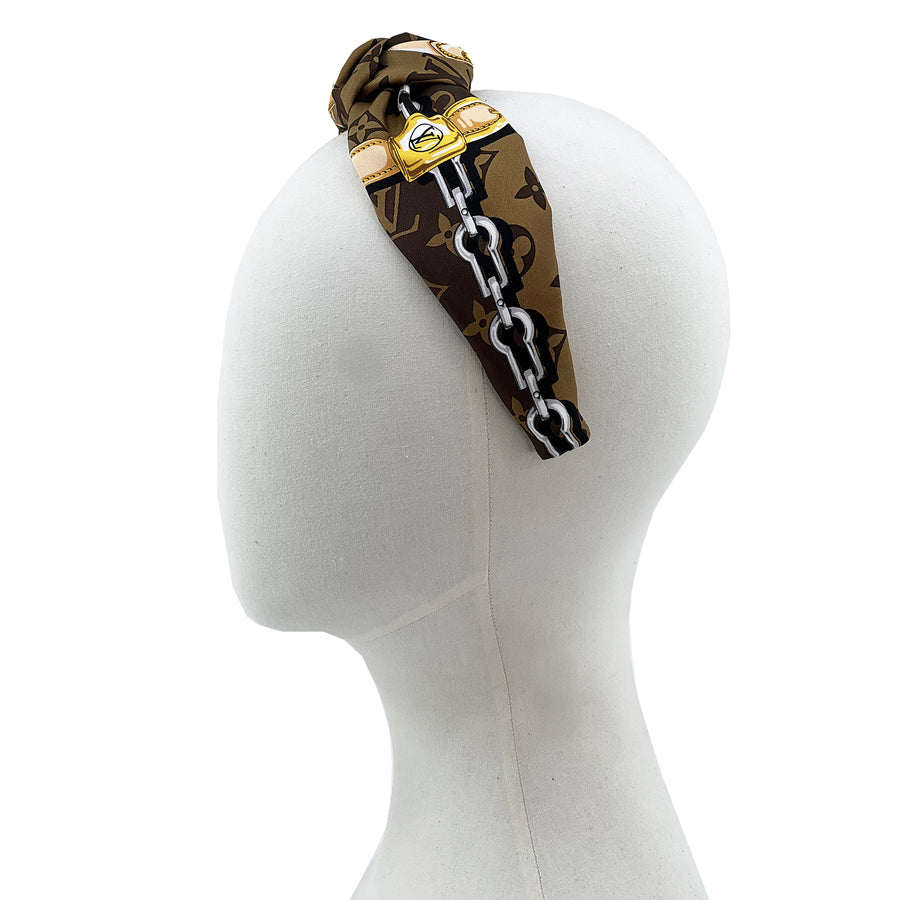 Classic Monogram LV Knot Headband #1