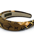 Alice Headband Made from LV Confidential Silk Scarf