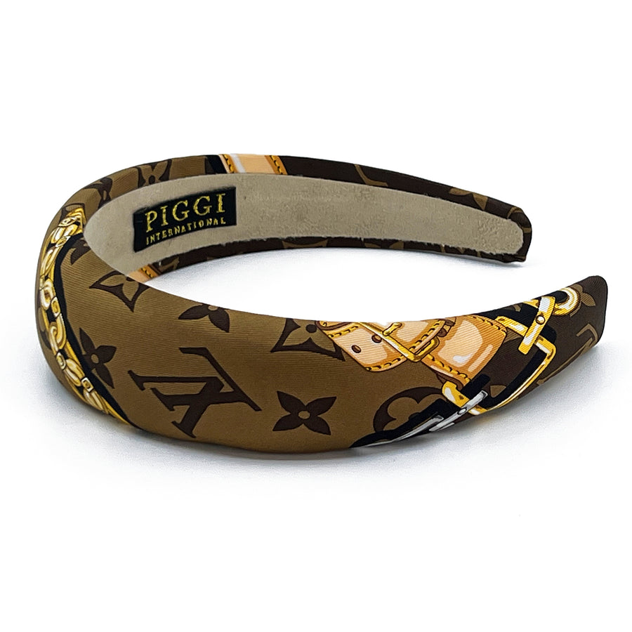 Alice Headband Made from LV Confidential Silk Scarf