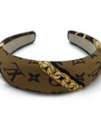 Alice Headband Made from LV Confidential Silk Scarf