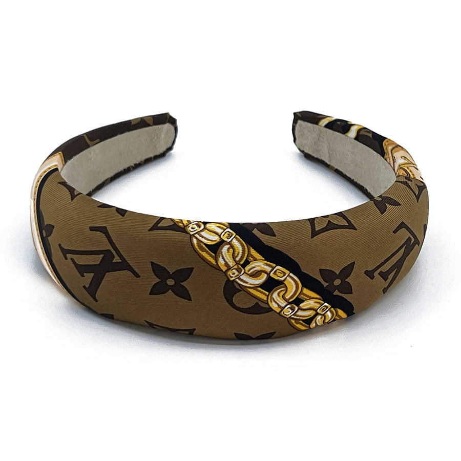 Alice Headband Made from LV Confidential Silk Scarf