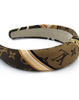 Alice Headband Made from LV Confidential Silk Scarf