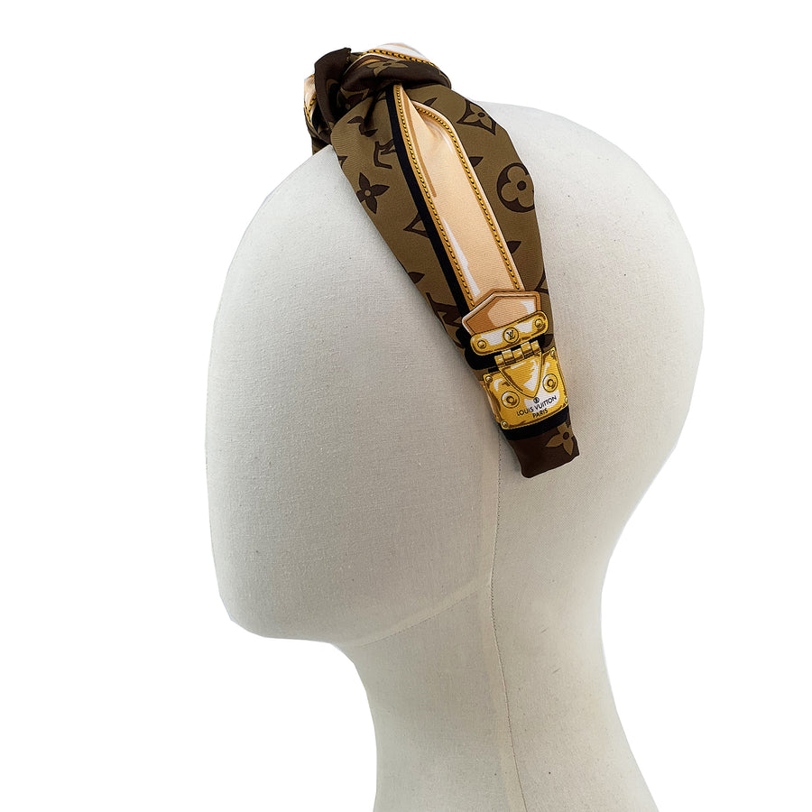 Classic Monogram LV Knot Headband #2