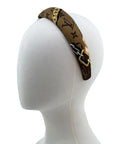 Alice Headband Made from LV Confidential Silk Scarf