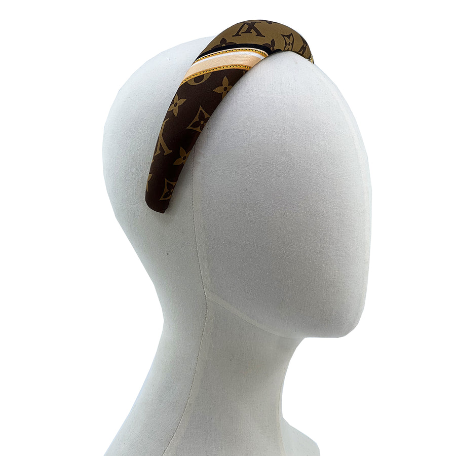 Alice Headband Made from LV Confidential Silk Scarf