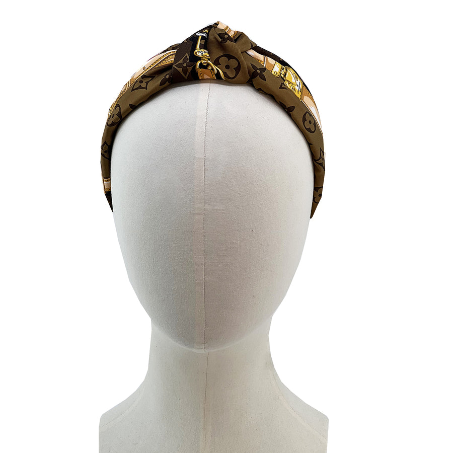 Classic Monogram LV Knot Headband #3