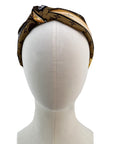 Side Knot Headband Made from LV Confidential Silk Scarf